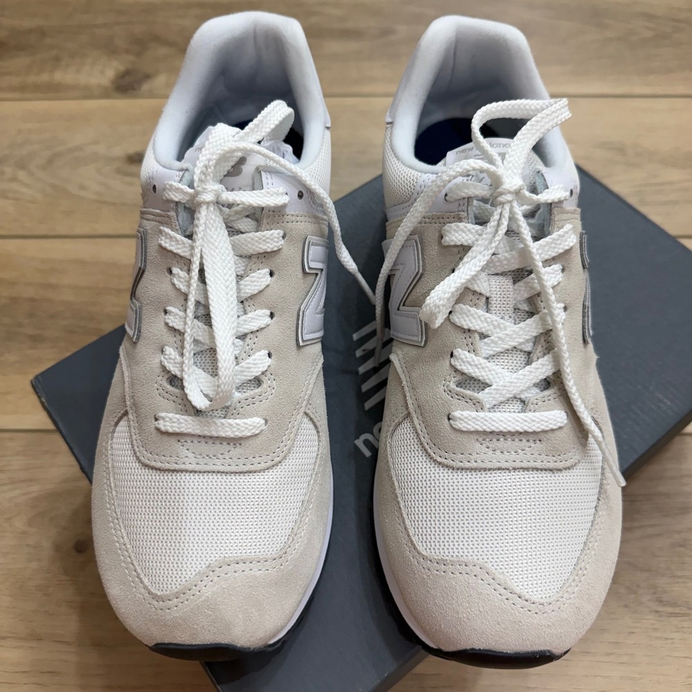 New Balance 574 Core Nimbus Cloud White Mens 11 Wide Sneakers With Box Normcore - Picture 4 of 10